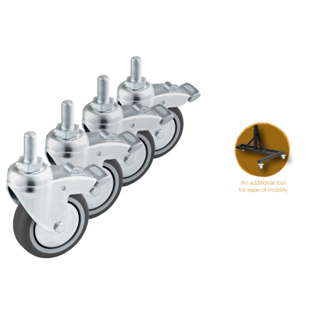 MEINL Sonic Energy Gongi ja Tam Tami Statiivi Rattad TMGS-W