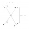 Classic X Keyboard stand white