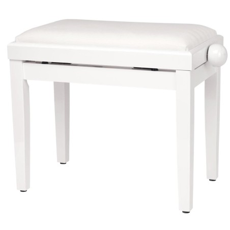 Piano Bench Classic White