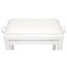 Piano Bench Classic White