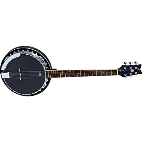 Elektroakustiline 6-keelne bandžo (banjo) Ortega OBJE350/6-SBK