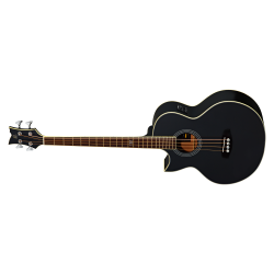 Left-handed Acoustic Bass Guitar Ortega D1-4LE-BK