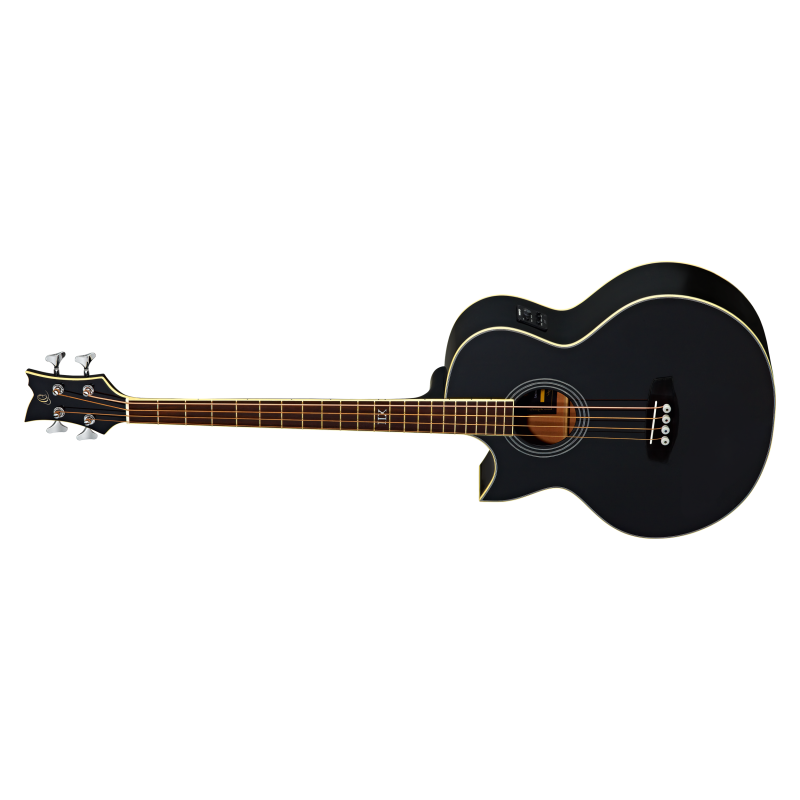 Left-handed Acoustic Bass Guitar Ortega D1-4LE-BK