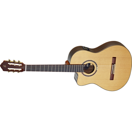 Vasakukäeline elektroakustiline klassikaline kitarr Ortega RCE159MN-L