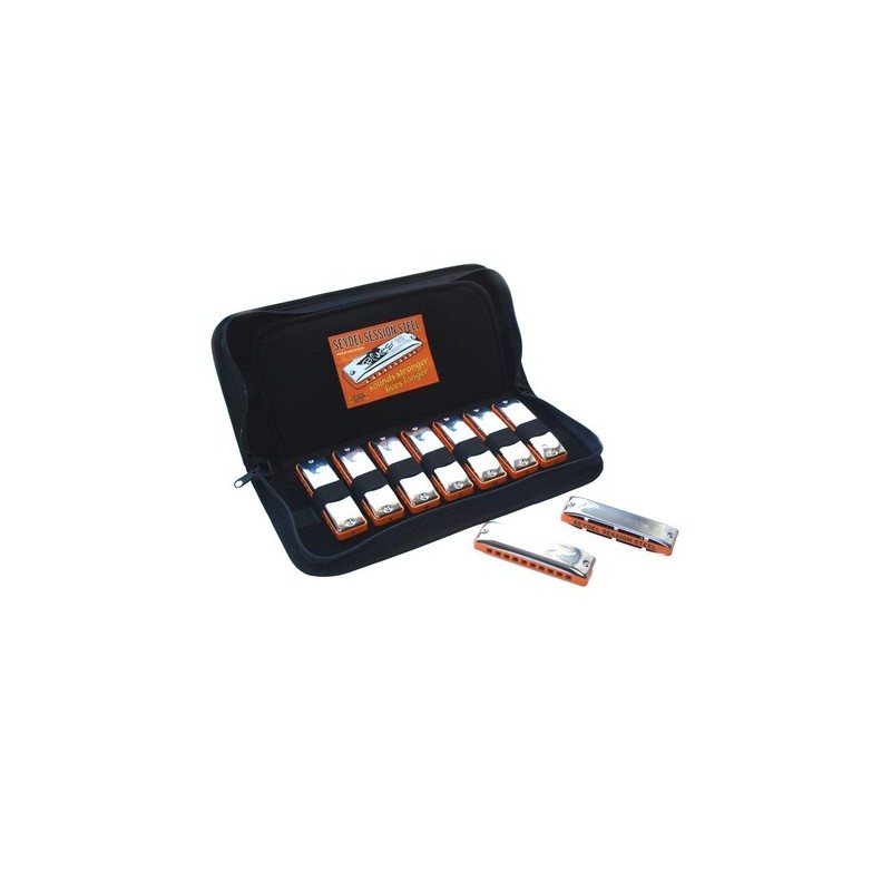 Harmonica set C.A. SEYDEL SÖHNE SESSION STEEL 9