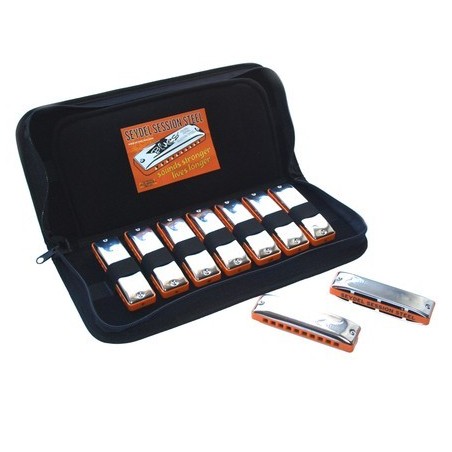 Harmonica set C.A. SEYDEL SÖHNE SESSION STEEL 9