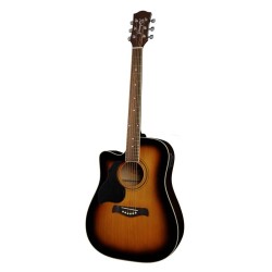 Vasakukäeline elektroakustiline kitarr Richwood RD-12LCESB