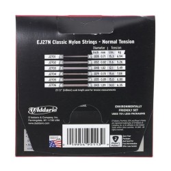 D'Addario EJ27N - strings set for classical guitar.