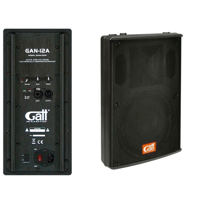 Gatt GAN-12A Audio active speaker cabinet 300+100W bi-amped