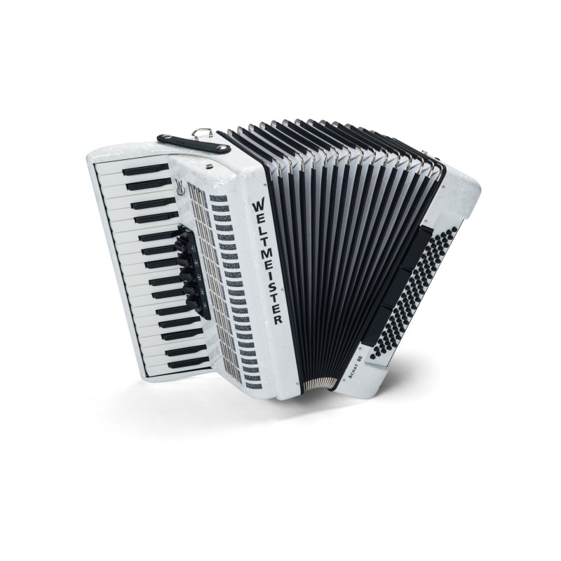 Akordion Weltmeister Achat 80 bassi valge