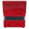 Classic Cantabile 48 bass accordion “Secondo III“ red