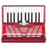 Classic Cantabile 48 bass accordion “Secondo III“ red