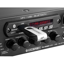 McGrey PA-225BT võimendi Bluetoothiga koos USB / MP3 mängijaga