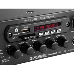 McGrey PA-225BT võimendi Bluetoothiga koos USB / MP3 mängijaga