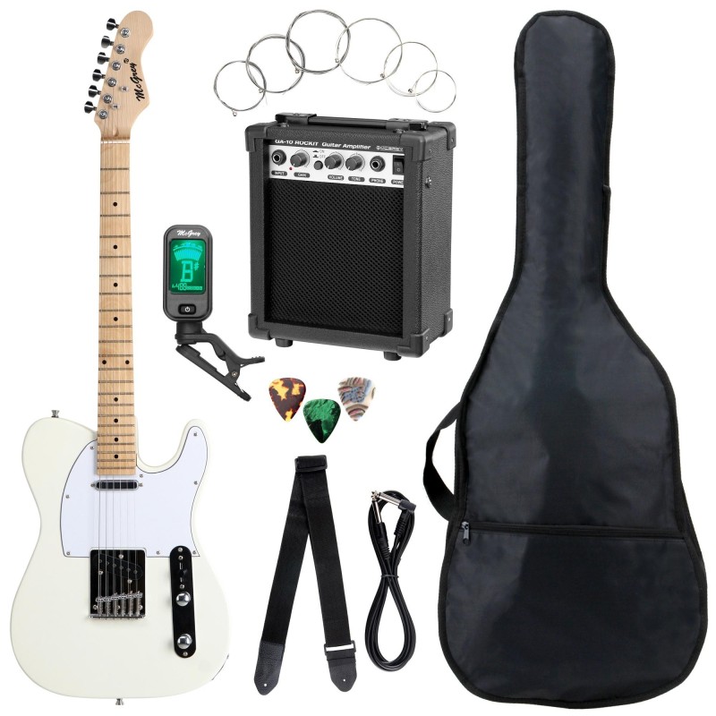 McGrey Rockit Electric Guitar TL-Style Complete Set: Antique White