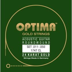 String Set for Acoustic Guitar Optima 1747CL .011-.050