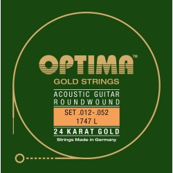 String Set for Acoustic Guitar Optima 1747L .012-.052