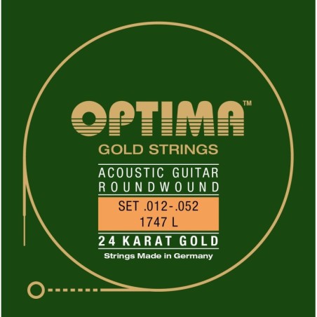 String Set for Acoustic Guitar Optima 1747L .012-.052