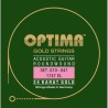 OPTIMA Acoustic guitar 24K GOLD STRINGS extra light