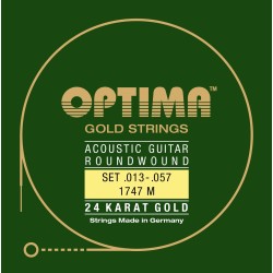 OPTIMA Akustilise kitarri keeled 1747.M 24K GOLD