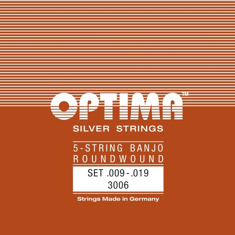 OPTIMA 5-keelse Banjo keeled SILVER STRINGS