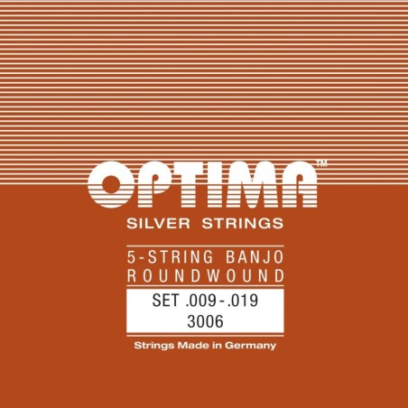 OPTIMA 5-keelse Banjo keeled SILVER STRINGS